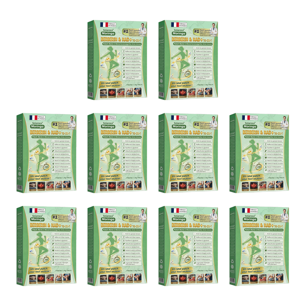 🍀Boutique Officielle🧑‍⚕️🩺Patch Minceur Solaroza® 10-en-1 : Relancez le Métabolisme et Brûlez les Graisses (NAD+ & Berbérine)