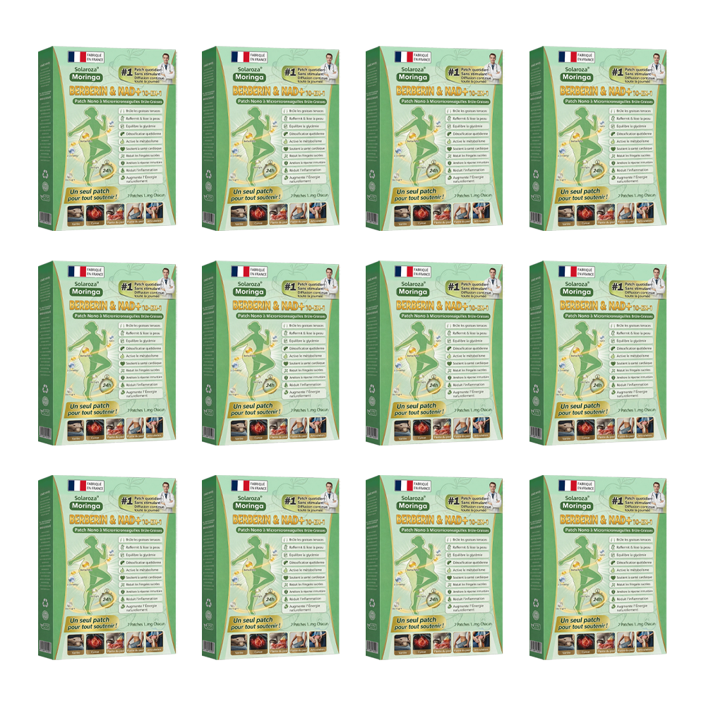 🍀Boutique Officielle🧑‍⚕️🩺Patch Minceur Solaroza® 10-en-1 : Relancez le Métabolisme et Brûlez les Graisses (NAD+ & Berbérine)
