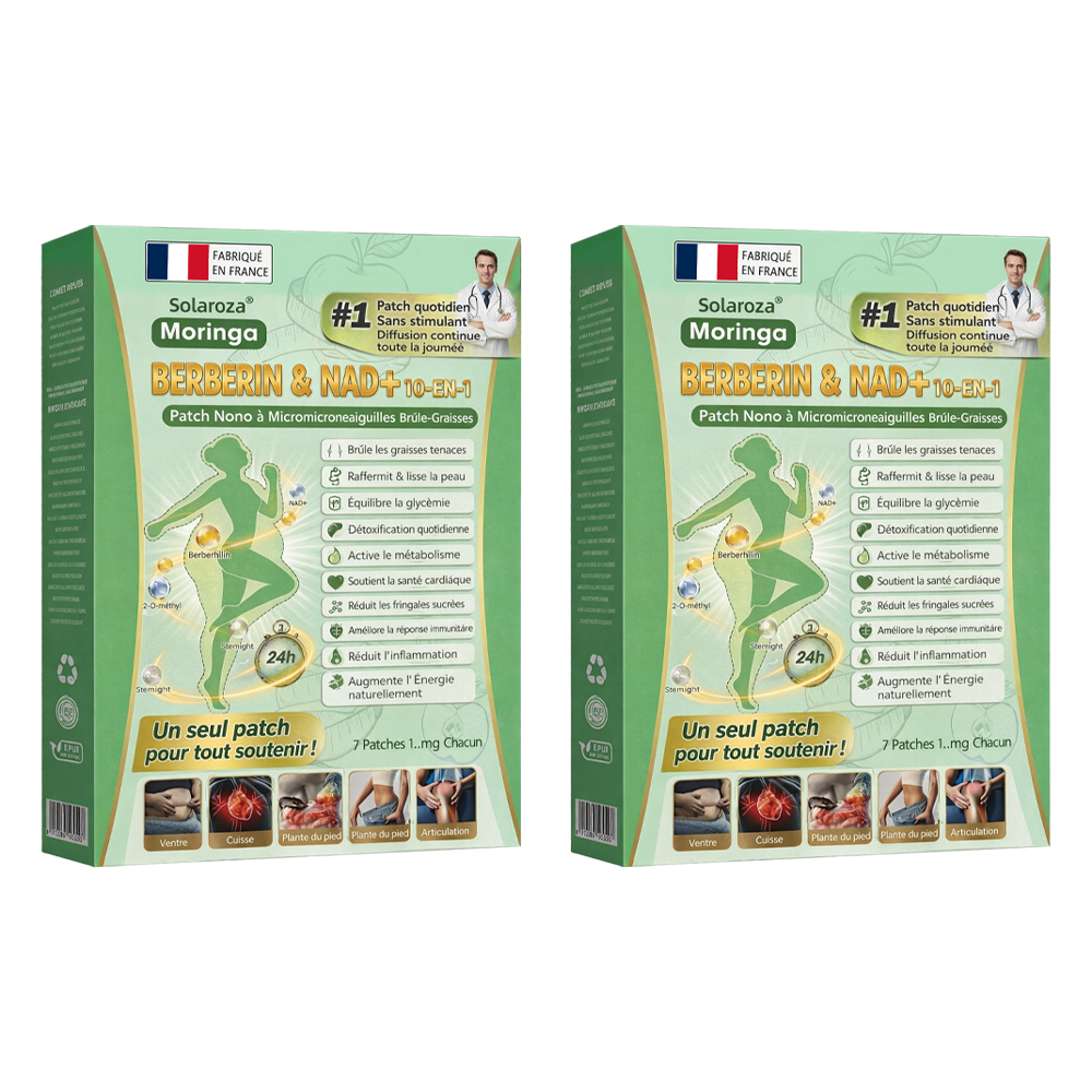 🍀Boutique Officielle🧑‍⚕️🩺Patch Minceur Solaroza® 10-en-1 : Relancez le Métabolisme et Brûlez les Graisses (NAD+ & Berbérine)