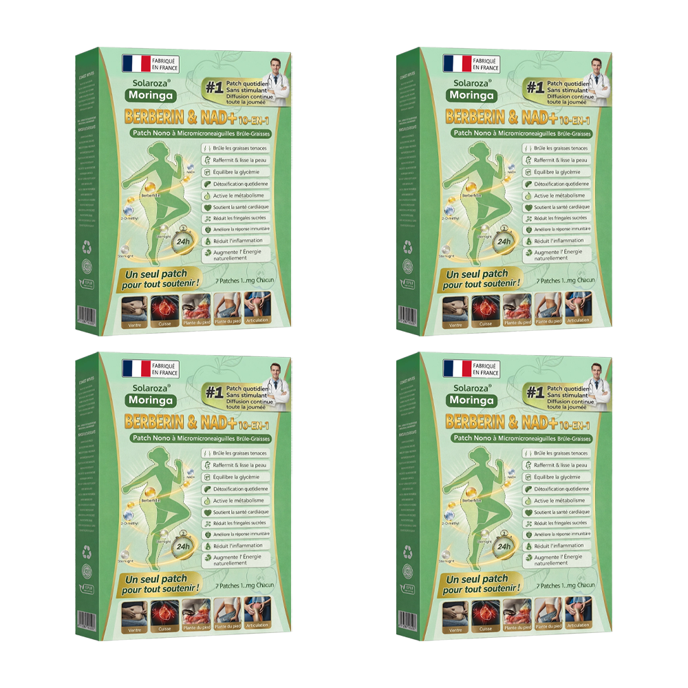 🍀Boutique Officielle🧑‍⚕️🩺Patch Minceur Solaroza® 10-en-1 : Relancez le Métabolisme et Brûlez les Graisses (NAD+ & Berbérine)