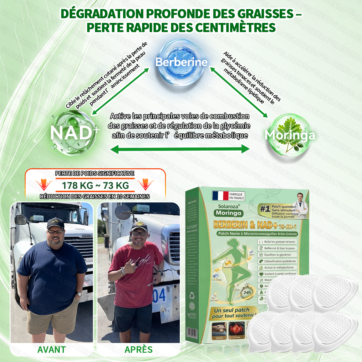 🍀Boutique Officielle🧑‍⚕️🩺Patch Minceur Solaroza® 10-en-1 : Relancez le Métabolisme et Brûlez les Graisses (NAD+ & Berbérine)