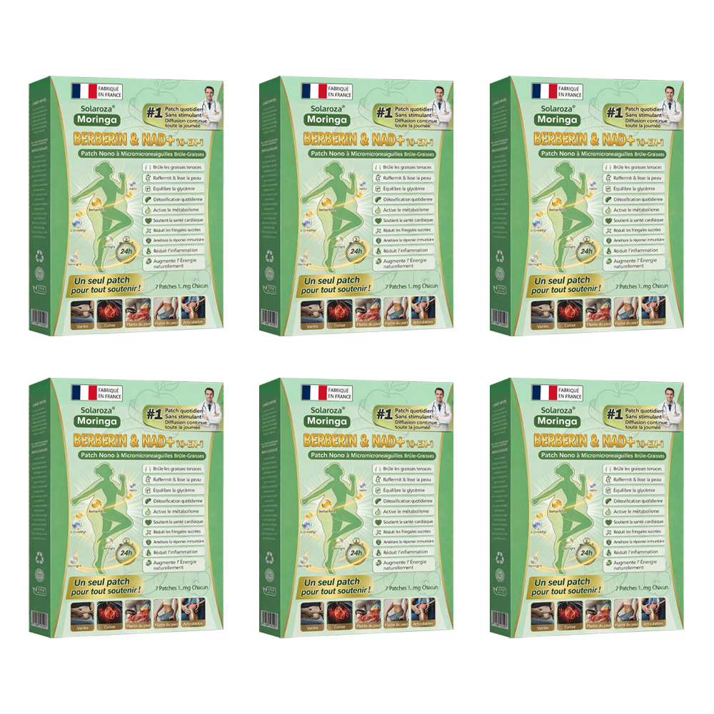 🍀Boutique Officielle🧑‍⚕️🩺Patch Minceur Solaroza® 10-en-1 : Relancez le Métabolisme et Brûlez les Graisses (NAD+ & Berbérine)