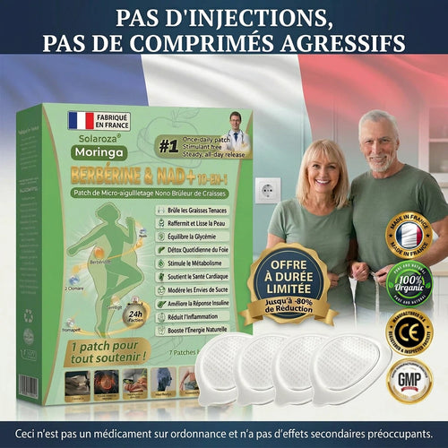 Boutique Officielle 🇫🇷 | ✅ Patch Minceur Solaroza® 10-en-1 : Relancez le Métabolisme et Brûlez les Graisses (NAD+ & Berbérine)