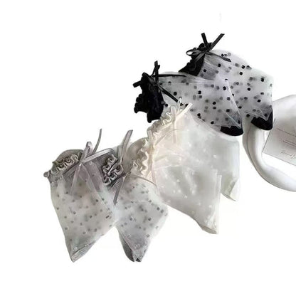 🧦 TLOPA® Official Store – Ice Silk Breathable Socks with Polka Dot Design