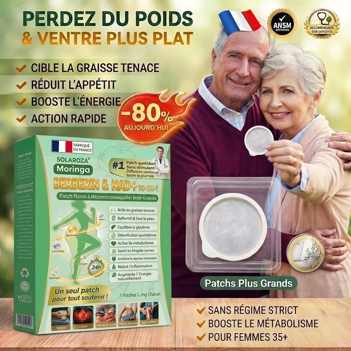 Boutique Officielle 🇫🇷 | 🌿 Patch Minceur Solaroza® 10-en-1 : Relancez le Métabolisme et Brûlez les Graisses (NAD+ & Berbérine)